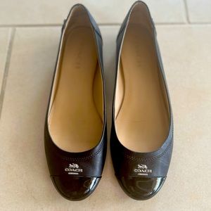 Coach leather flats